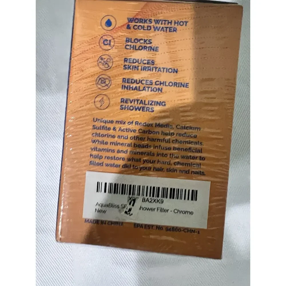AquaBliss Multi-Stage Revitalizing Shower Filter (SF100) NEW SEALED Genuine OEM